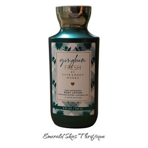 New Bath & Body Works Gingham Fresh Nourishing Body‎ Lotion, 8 oz. Free ship